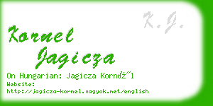 kornel jagicza business card